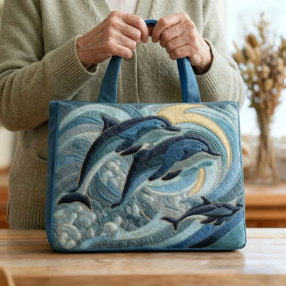 Torba tote z poduszką - Oceaniczny delfin