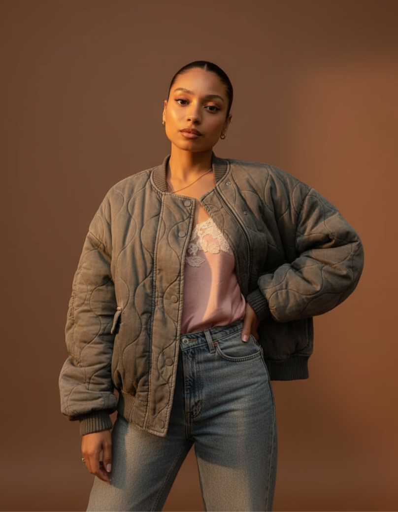 Ewa - Pikowana Kurtka Bomber