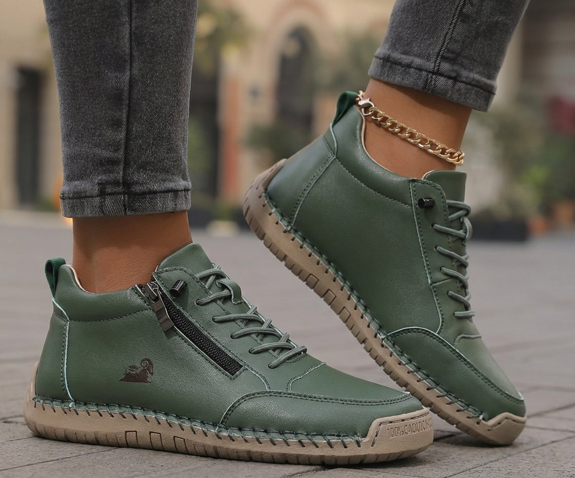 Mila – Wygodne ortopedyczne sneakersy z zamkiem błyskawicznym
