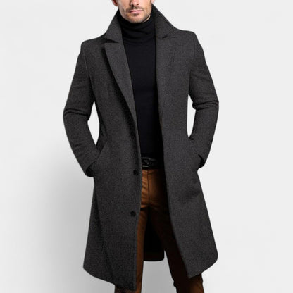 Adam – Elegancki męski płaszcz z klapami
