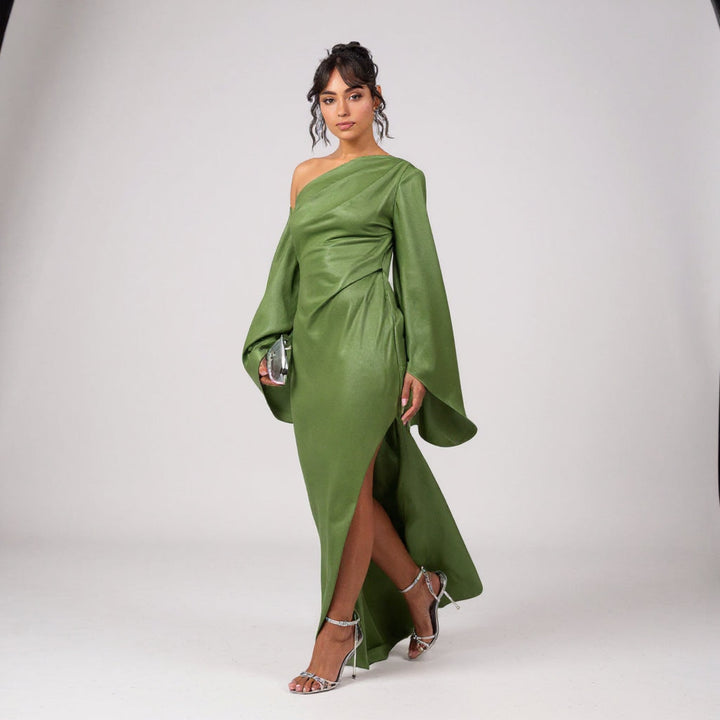 Marzena - Maxi Sukienka Satin Flow