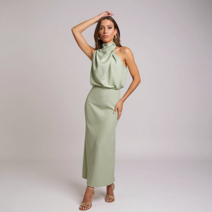 Sabina - Elegancka Długa Sukienka Wieczorowa